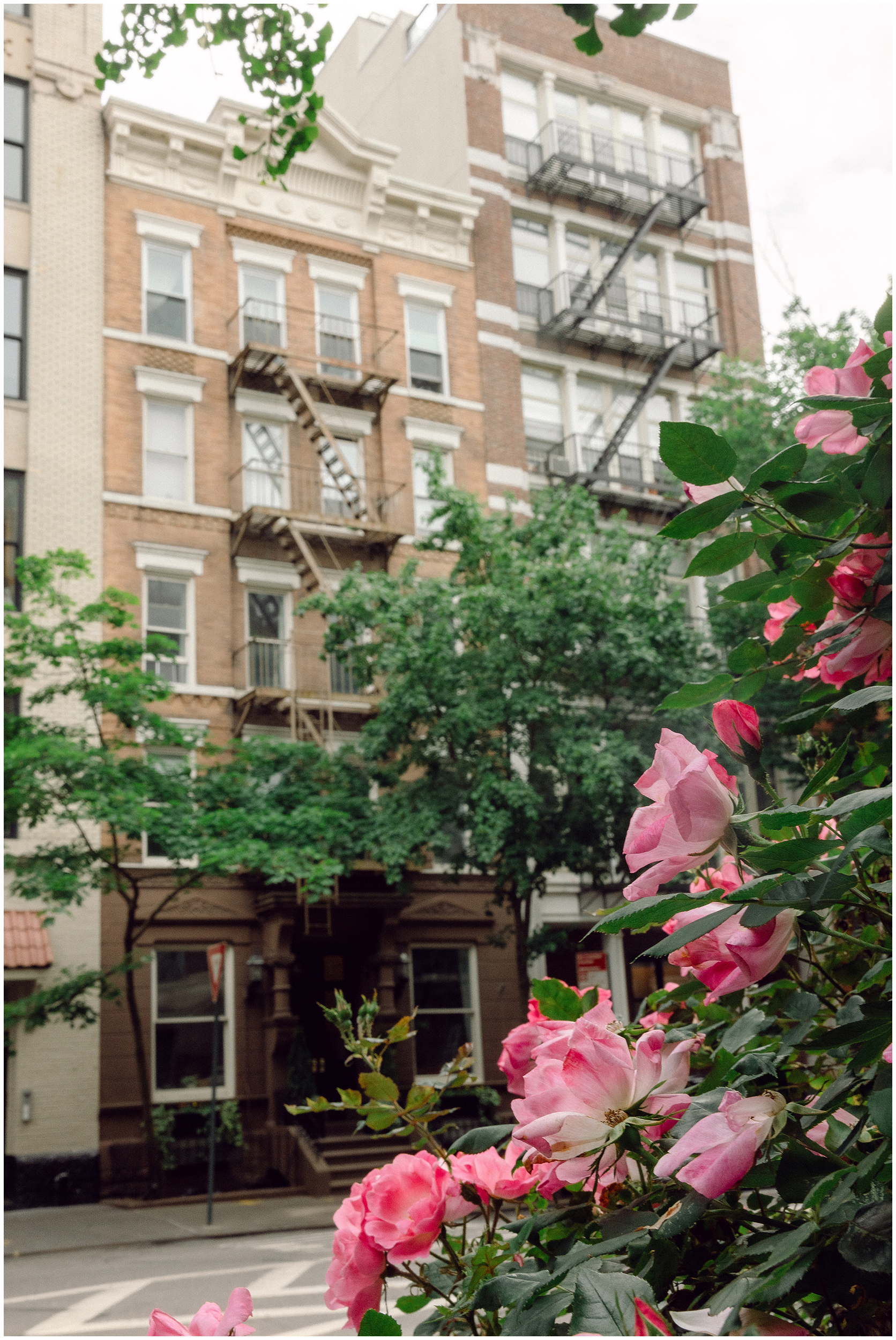 an engagement session in the West Village with a stylish couple