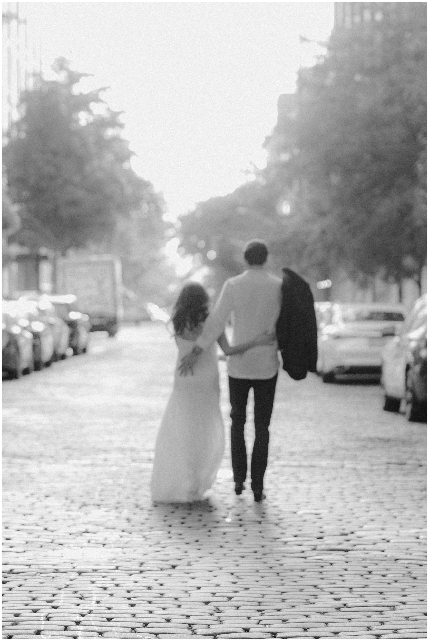 an engagement session in the West Village with a stylish couple